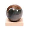 Jaspis oceánový koule 76 mm 600g přírodní kámen + dřevěný podstavec #C531
