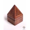 Dřevěná kadidelnice - pyramida - vykuřovadlo #02