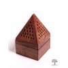 Dřevěná kadidelnice - pyramida - vykuřovadlo #02