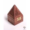 Dřevěná kadidelnice - pyramida - vykuřovadlo #02