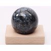 Gabbro sphere 57 mm 252g natural stone + wooden base #C539