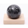 Gabro koule 57 mm 252g přírodní kámen + dřevěný podstavec #C539