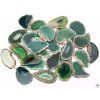 Agate slab green with hole - size 4 - 7 cm #488