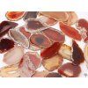 Agate slab red with hole - size 3 - 5 cm #491