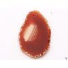 Agate slab red with hole - size 3 - 5 cm #491