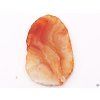Agate slab red with hole - size 3 - 5 cm #491