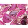 Agate slab pink with hole - size 4 - 7 cm #492