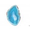 Agate slab blue-green with hole - size 4 - 7 cm #493