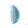 Agate slab blue-green with hole - size 4 - 7 cm #493