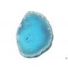 Agate slab blue-green with hole - size 4 - 7 cm #493