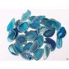 Agate slab blue-green with hole - size 4 - 7 cm #493