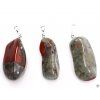 Heliotrope stone pendant, size S - #146