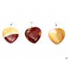 Mookaite stone heart pendant, size 20 mm #151
