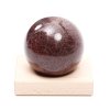 Granat kula 63 mm 476 g naturalny kamień + drewniana podstawa #466