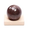 Granat kula 63 mm 476 g naturalny kamień + drewniana podstawa #466