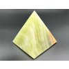 Aragonit pyramida 6,2 x 6,2 cm - TOP kvalita #K521 - leštěná aragonitová pyramida