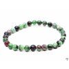 Bracelet Ruby in zoisite – 6 mm beads #444 from natural stones
