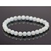 Náramek Akvamarín 6 mm kuličky  #458 z přírodních kamenů