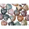 Srdce Achát pestrý 20x20 mm - Achátové srdce #40