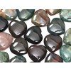 Heart Multicolored agate 30 x 30 mm - Agate heart #52