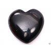 Srdce Obsidián čierny 30x30 mm - Obsidiánové srdce #58