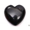Srdce Obsidián čierny 30x30 mm - Obsidiánové srdce #58