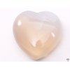 Serce agat szary 30x30 mm - Serce agatowe #63