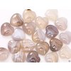 Serce agat szary 30x30 mm - Serce agatowe #63