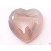 Serce agat szary 30x30 mm - Serce agatowe #63