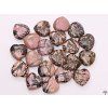 Serce Rodonit 30x30 mm - Rodonitowe serce #71