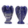 Anděl Lapis Lazuli 100x60 mm z přírodního kamene 10 cm #ZB61