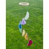 Wind chime Agate - chakra 7 colors from natural stone #577