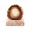Agate candle holder plate 7 cm - Top quality #547
