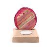 Agate candle holder plate 7 cm - Top quality #562