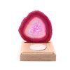 Agate candle holder plate 8 cm - Top quality #575