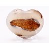 Serce z agatu 72x58 mm 154 g #K888 naturalny kamień – serce z agatu