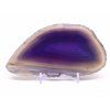 Agate slab size 13 cm + stand #1695 - Top quality