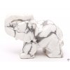 Slon Magnezit 50 x 38 mm - Slon z přírodního kamene #ZB29