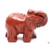 Slon Jaspis červený 50 x 35 mm z přírodního kamene #ZB22