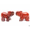 Slon Jaspis červený 50 x 35 mm z přírodního kamene #ZB22