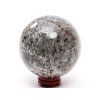 Guľa Yooperlite 655 g - 78 mm + drevený podstavec #A19
