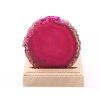 Agate candle holder plate 7 cm - Top quality #634