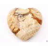 Serce Jaspis obrazkowy 30x30 mm - Jaspisowe serce #80