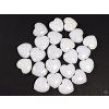 Serce Biały jadeit 30x30 mm - Jadeitowe serce #81
