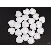 Srdce Bílý jadeit 30x30 mm - Jadeitové srdce #81