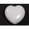 Serce Biały jadeit 30x30 mm - Jadeitowe serce #81