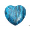 Srdce Achát modrý 30x30 mm - Achátové srdce #82