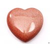 Srdce Avanturin zlatý 30x30 mm - Avanturinové srdce #85