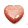 Srdce Avanturin zlatý 30x30 mm - Avanturinové srdce #85
