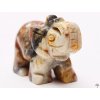 Slon Achát krajkový 50 x 38 mm z přírodního kamene #ZB34